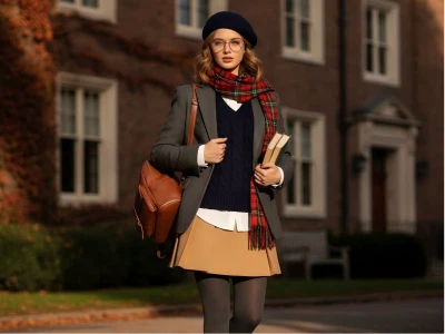 Preppy Style moteriškų mezginių stiliaus taisyklės