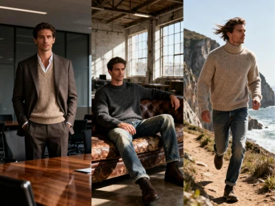 Pagrindiniai vyriškų trikotažo pardavimo taškai