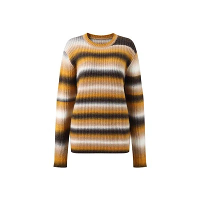 Daugiaspalvis dryžuotas megztinis